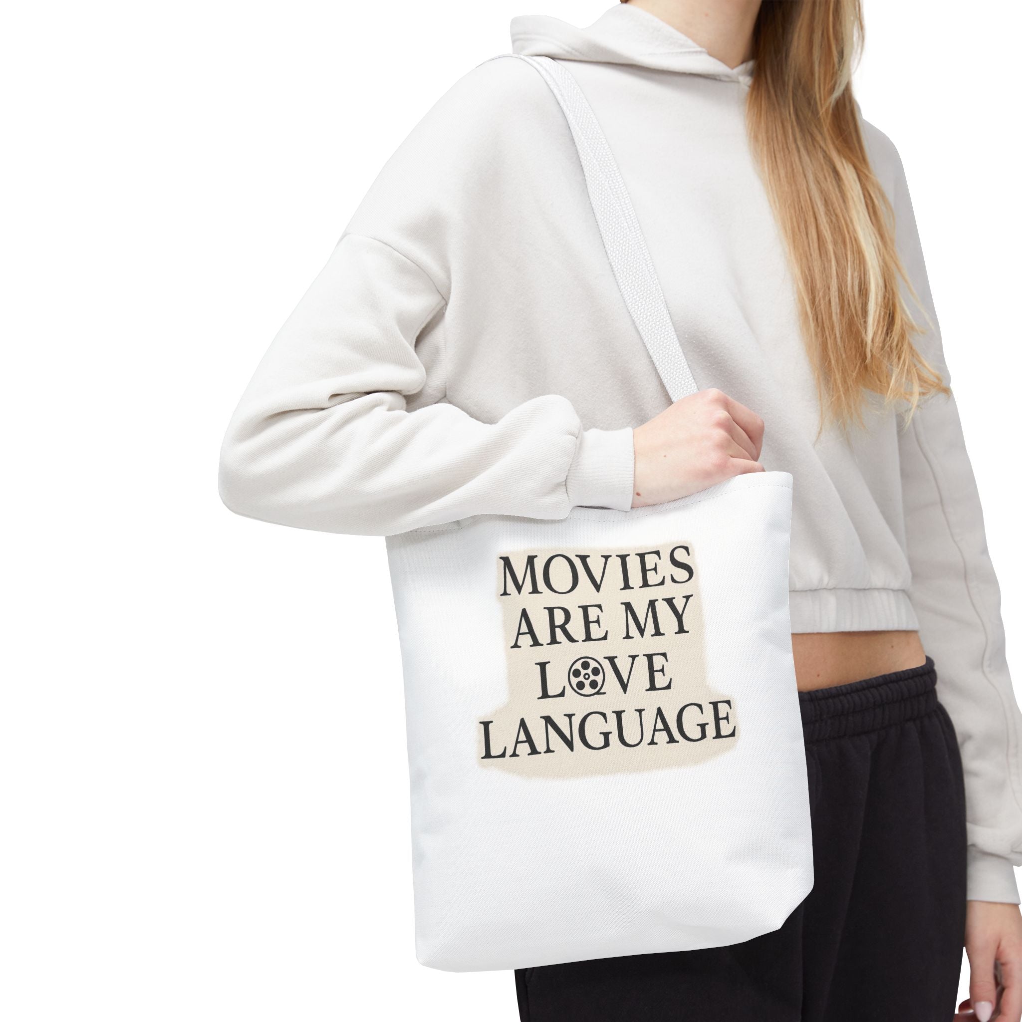 Movies Are My Love Language Tote Bag