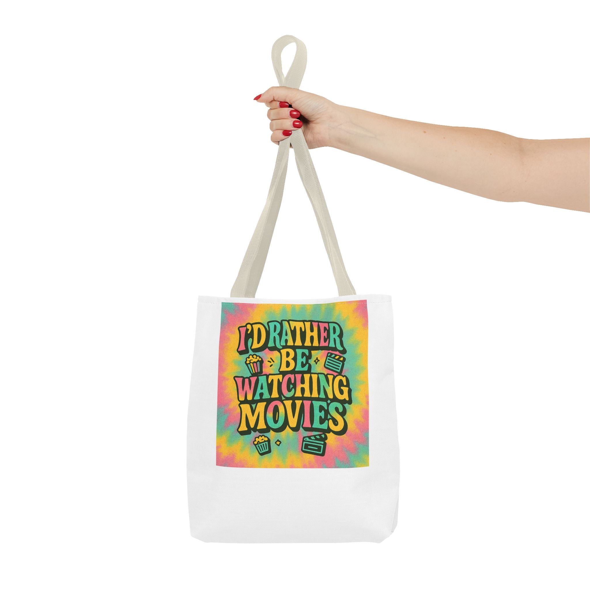 Colorful Movie Night Tote Bag