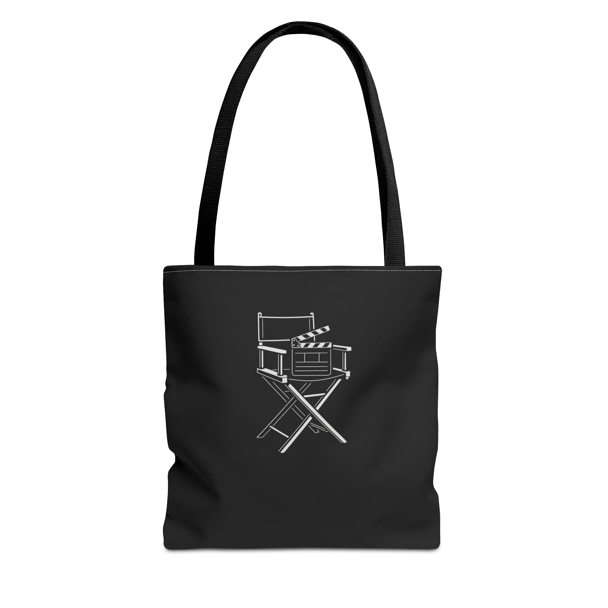 Stylish Tote Bag for Creative Souls, Perfect for Designers, Eco-Friendly Shopping, Black Tote, Gift for Artists, Film Lovers
