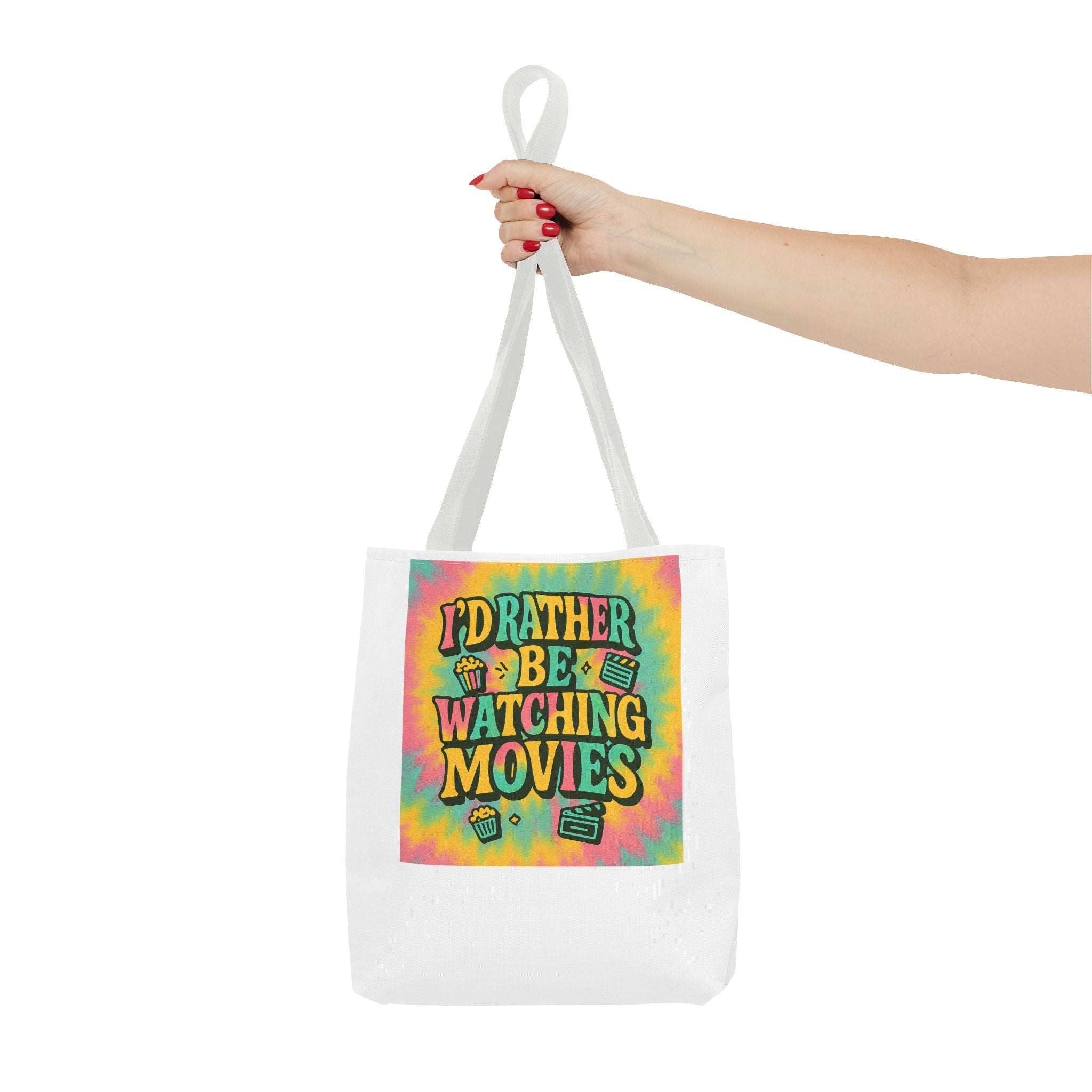 Colorful Movie Night Tote Bag