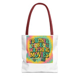 Colorful Movie Night Tote Bag