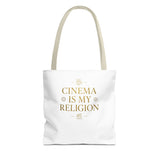 Cinematic Tote Bag - 'Cinema is My Religion'