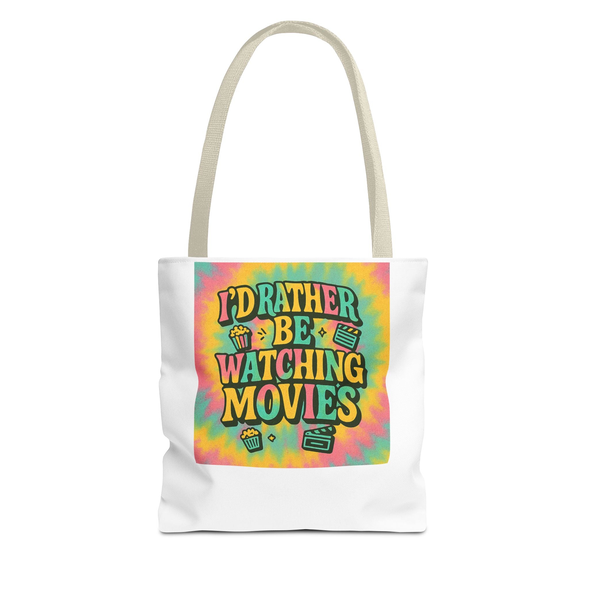 Colorful Movie Night Tote Bag