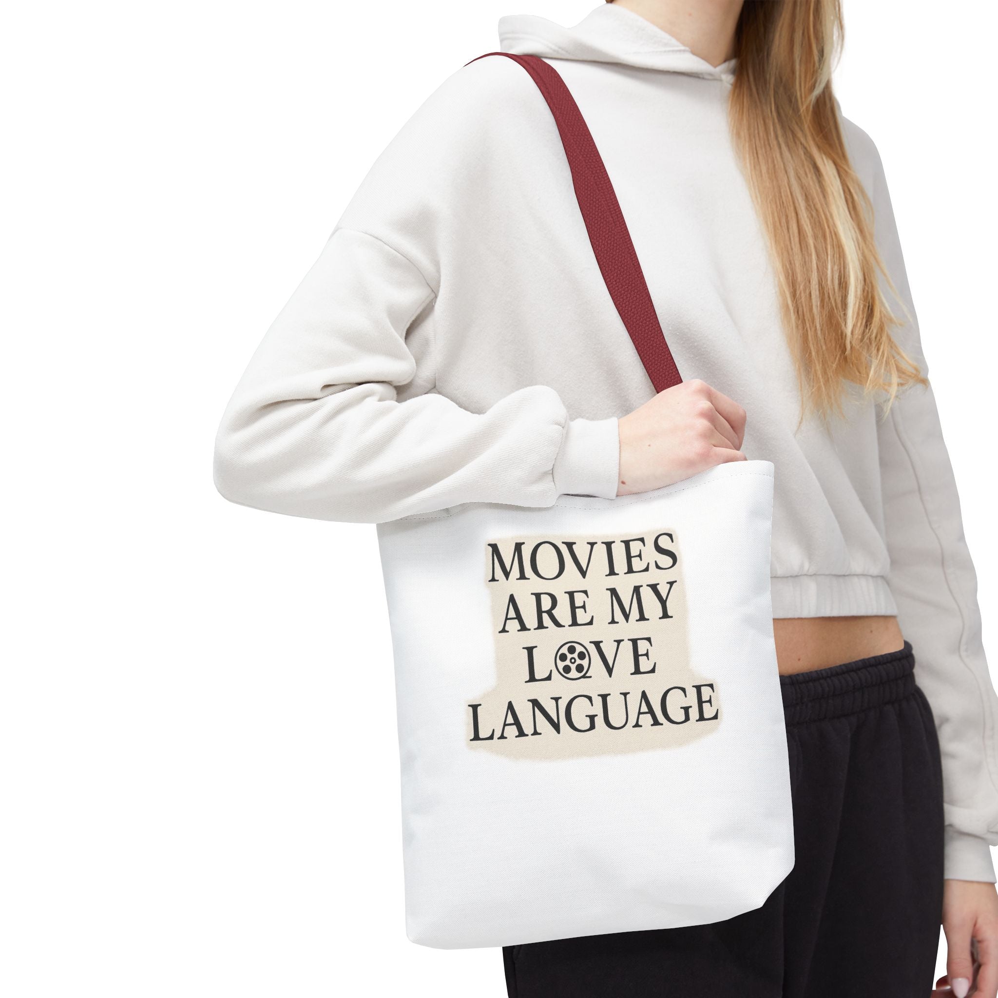 Movies Are My Love Language Tote Bag