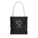 Stylish Tote Bag for Creative Souls, Perfect for Designers, Eco-Friendly Shopping, Black Tote, Gift for Artists, Film Lovers