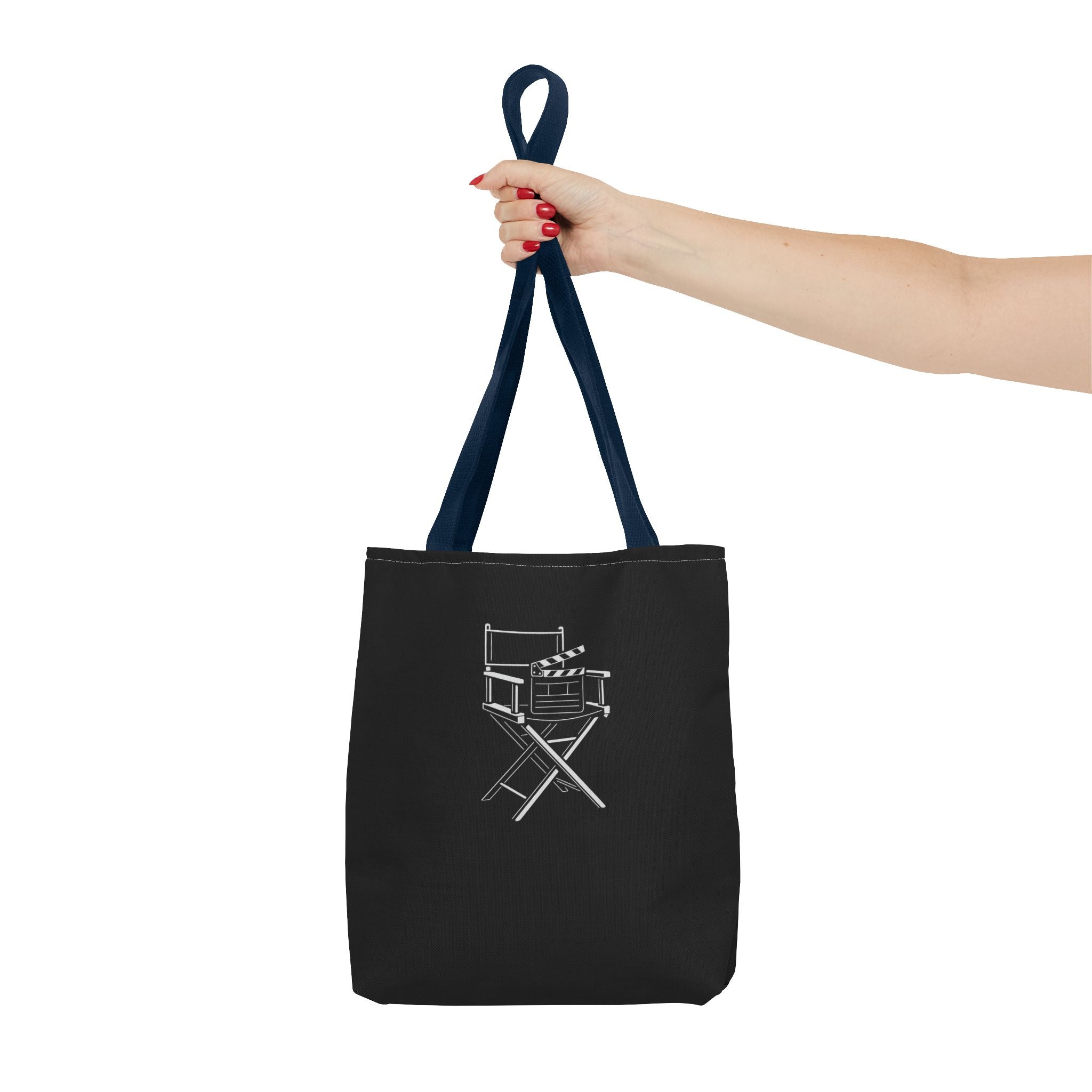 Stylish Tote Bag for Creative Souls, Perfect for Designers, Eco-Friendly Shopping, Black Tote, Gift for Artists, Film Lovers