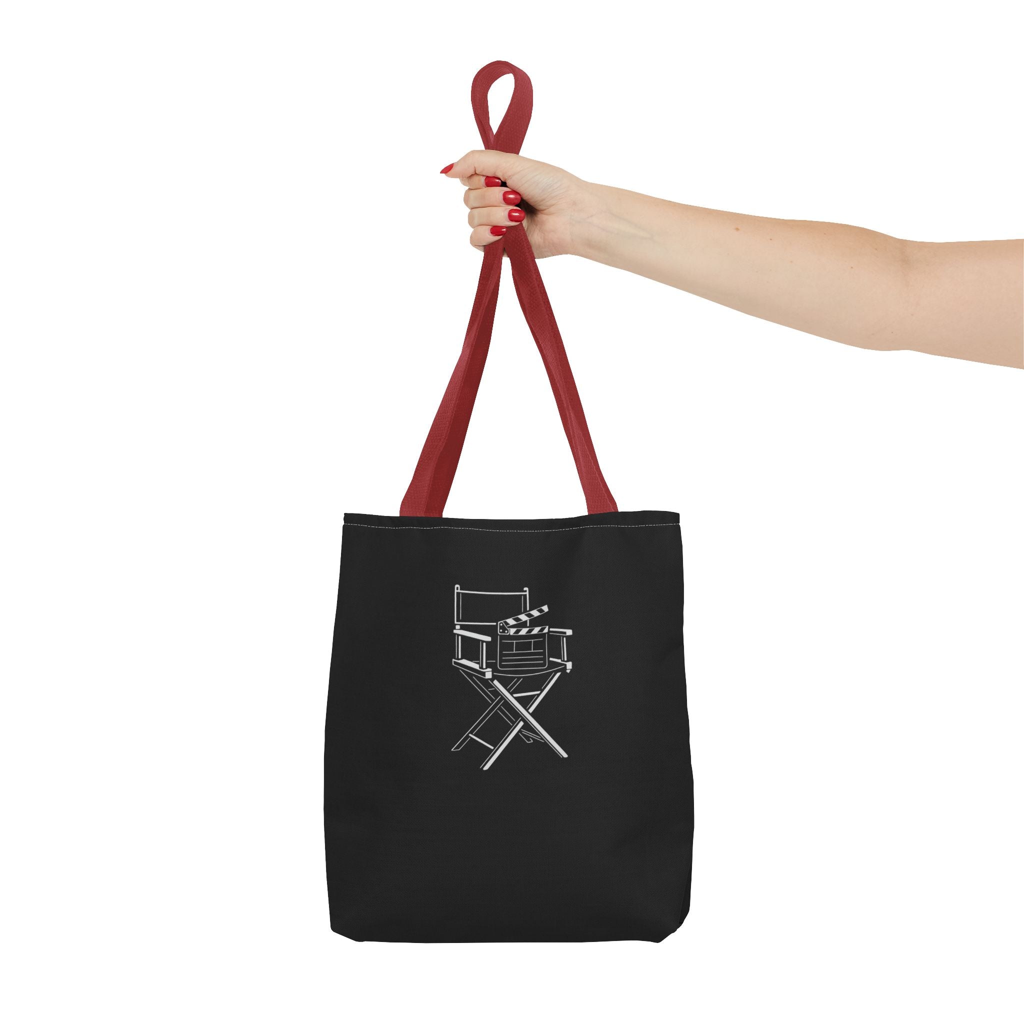 Stylish Tote Bag for Creative Souls, Perfect for Designers, Eco-Friendly Shopping, Black Tote, Gift for Artists, Film Lovers