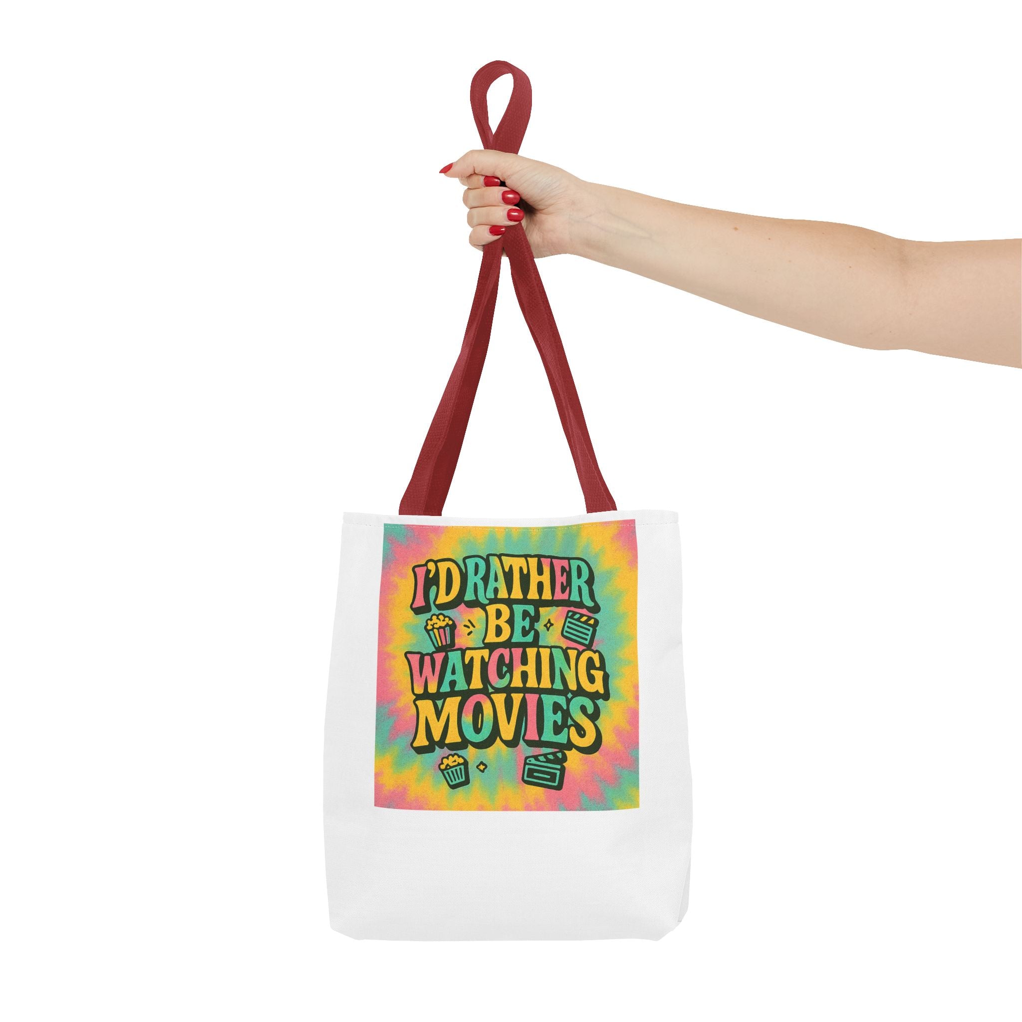 Colorful Movie Night Tote Bag