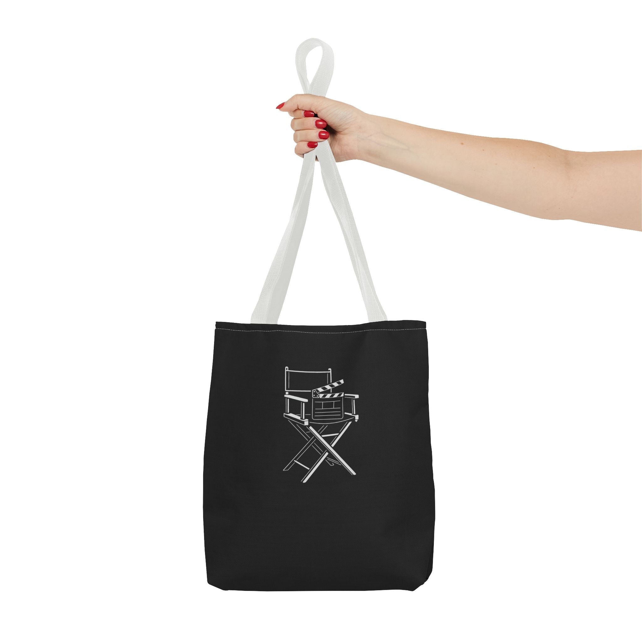Stylish Tote Bag for Creative Souls, Perfect for Designers, Eco-Friendly Shopping, Black Tote, Gift for Artists, Film Lovers
