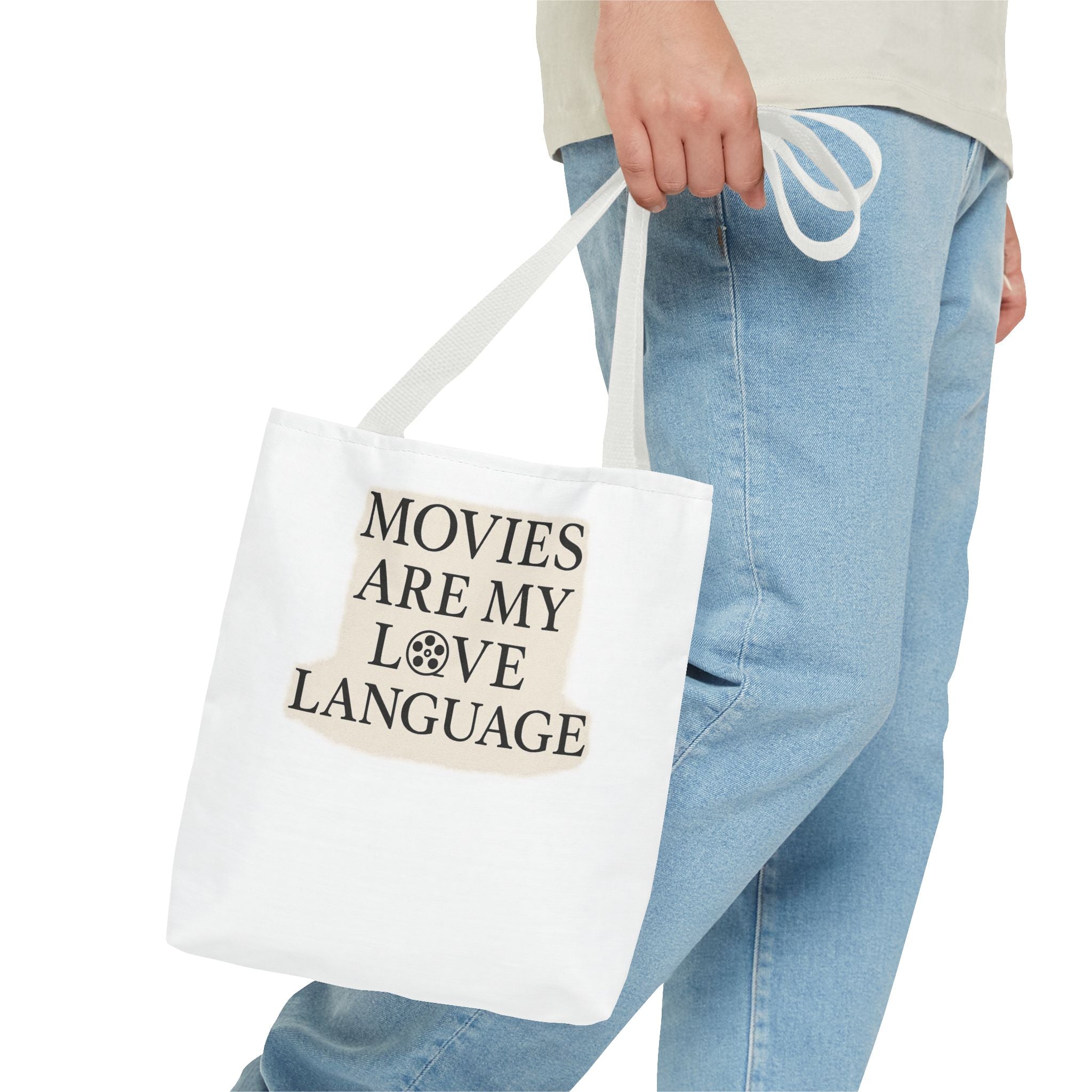 Movies Are My Love Language Tote Bag