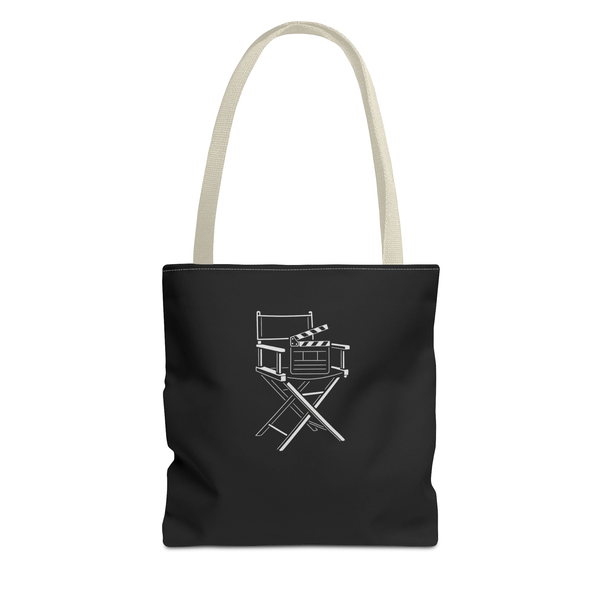 Stylish Tote Bag for Creative Souls, Perfect for Designers, Eco-Friendly Shopping, Black Tote, Gift for Artists, Film Lovers