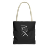 Stylish Tote Bag for Creative Souls, Perfect for Designers, Eco-Friendly Shopping, Black Tote, Gift for Artists, Film Lovers